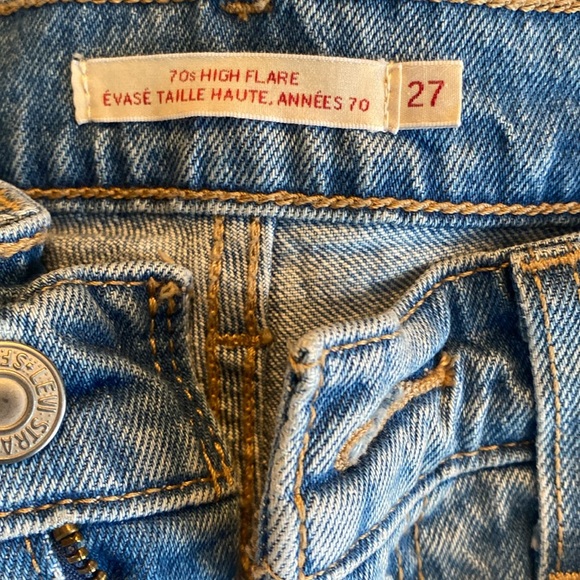 Levi’s 70s High Flare sz 27 distressed BNWOT - Picture 5 of 5